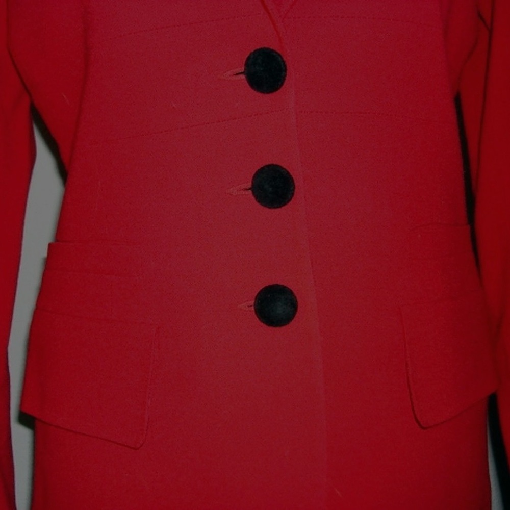 Vintage Thalian wool crepe blazer 4 or 4P EUC - Picture 8 of 8